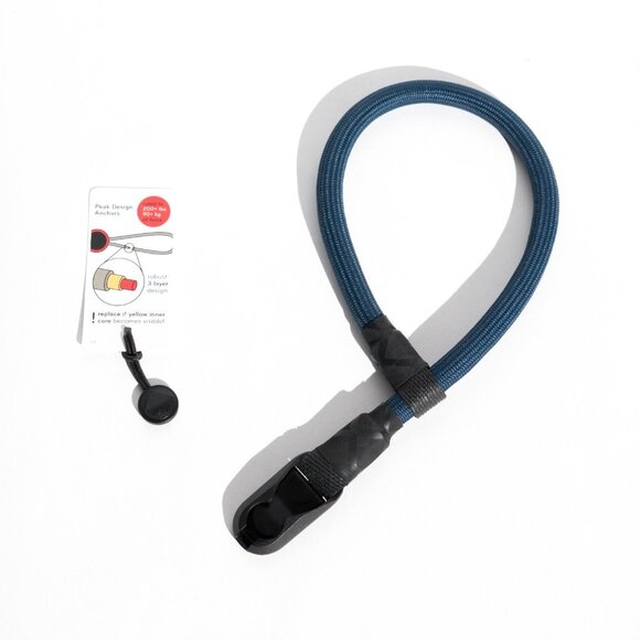 DEEP BLUE Adjustable Camera Wrist Strap – w/ Peak Design Anchor - Picture 5 of 12